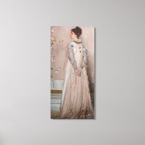James Whistler _ Symphony in Flesh Colour and Pink Canvas Print