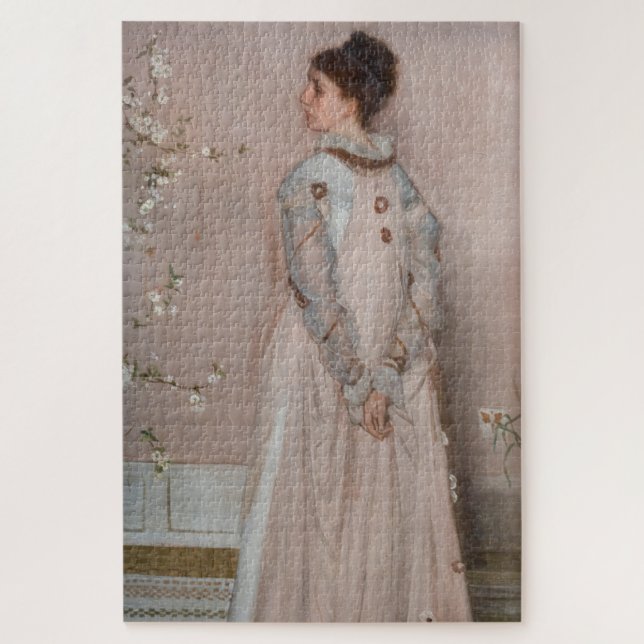 James Whistler - Symphony in Flesh Colour and Pink Jigsaw Puzzle (Vertical)