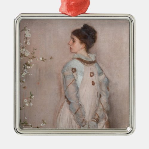James Whistler _ Symphony in Flesh Colour and Pink Metal Ornament