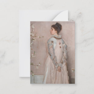 James Whistler - Symphony in Flesh Colour and Pink Note Card