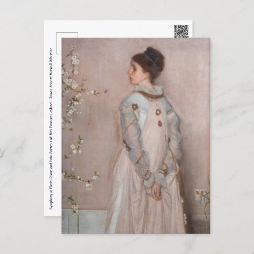 James Whistler _ Symphony in Flesh Colour and Pink Postcard