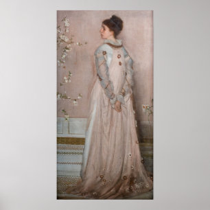 James Whistler - Symphony in Flesh Colour and Pink Poster