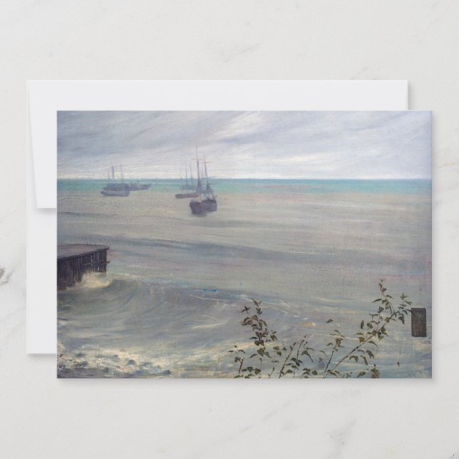 James Whistler - Symphony in Grey and Green Thank You Card (Front)