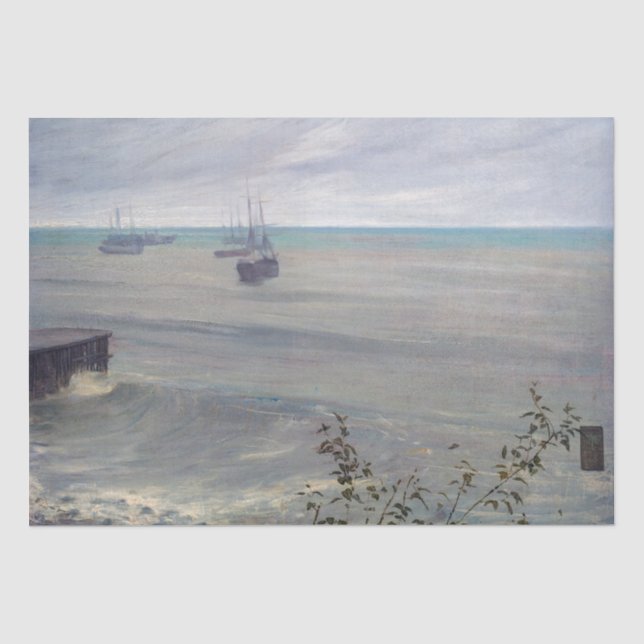 James Whistler - Symphony in Grey and Green Tissue Paper (Front)