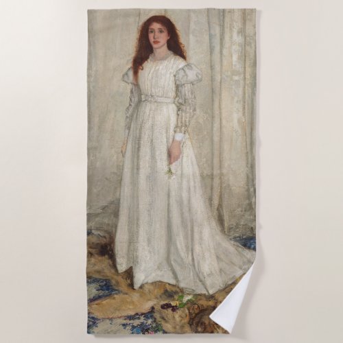 James Whistler _ Symphony in White No 1 Beach Towel