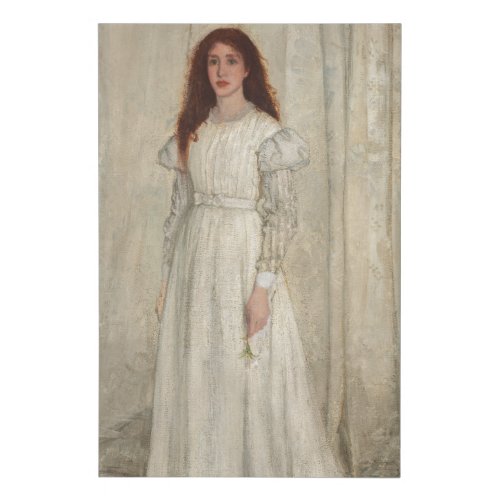 James Whistler _ Symphony in White No 1 Faux Canvas Print