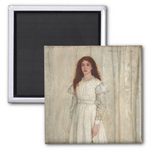 James Whistler _ Symphony in White No 1 Magnet