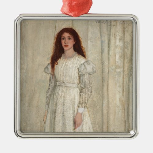 James Whistler _ Symphony in White No 1 Metal Ornament