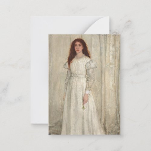 James Whistler _ Symphony in White No 1 Note Card