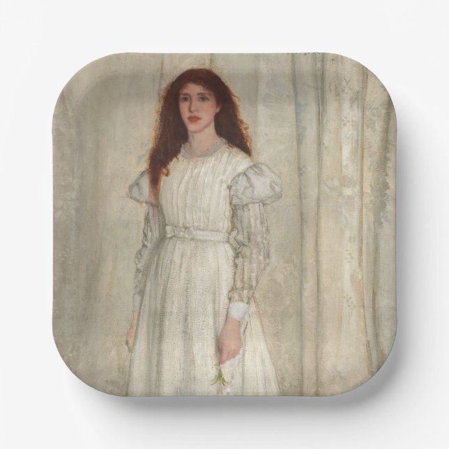 James Whistler - Symphony in White No. 1 Paper Plates (Front)
