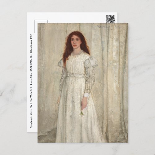 James Whistler _ Symphony in White No 1 Postcard