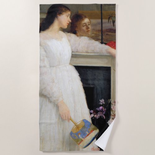 James Whistler _ Symphony in White No 2 Beach Towel
