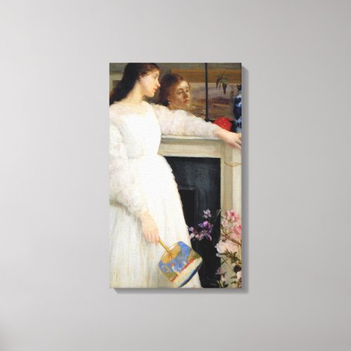 James Whistler _ Symphony in White No 2 Canvas Print