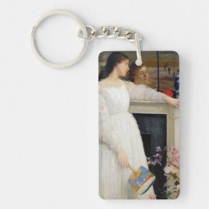 James Whistler - Symphony in White No. 2 Keychain
