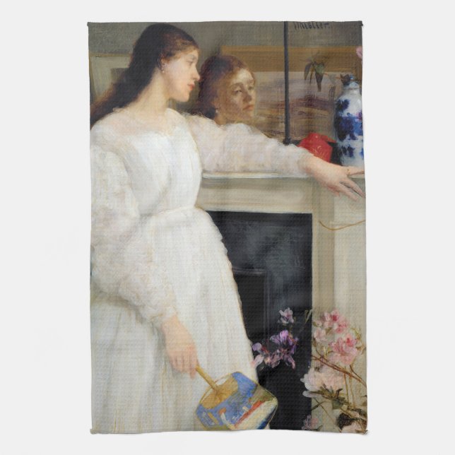 James Whistler - Symphony in White No. 2 Kitchen Towel (Vertical)