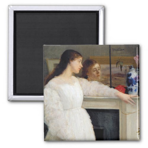 James Whistler _ Symphony in White No 2 Magnet