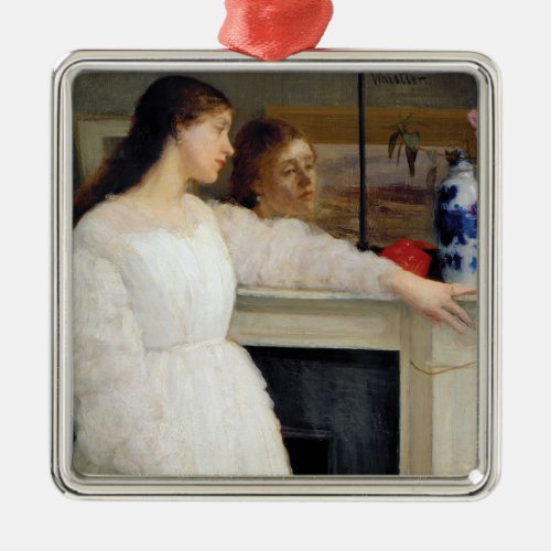 James Whistler _ Symphony in White No 2 Metal Ornament