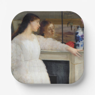 James Whistler - Symphony in White No. 2 Paper Plates