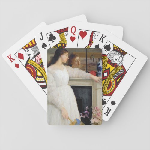 James Whistler _ Symphony in White No 2 Poker Cards