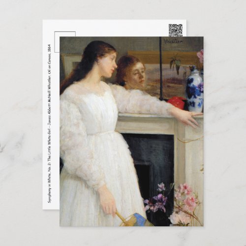 James Whistler _ Symphony in White No 2 Postcard