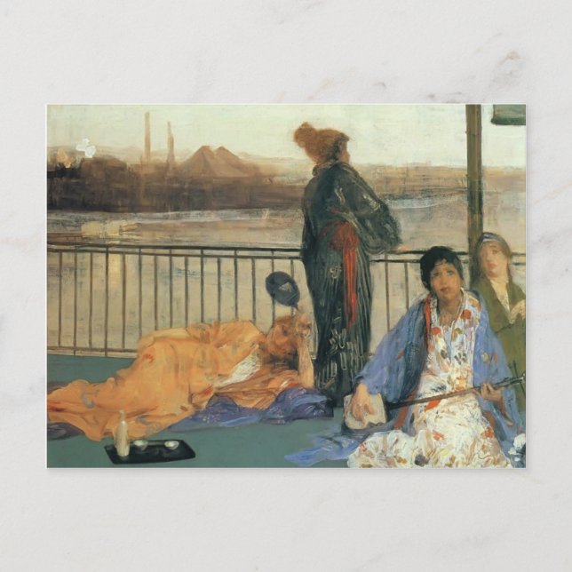 James Whistler-The Balcony Postcard (Front)