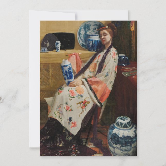 James Whistler - The Lange Leizen of the Six Marks Thank You Card (Front)