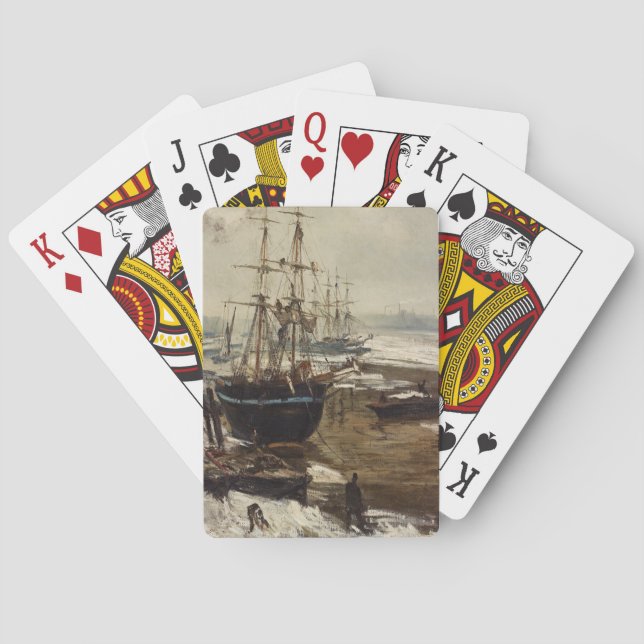 James Whistler - The Thames in Ice Poker Cards (Back)