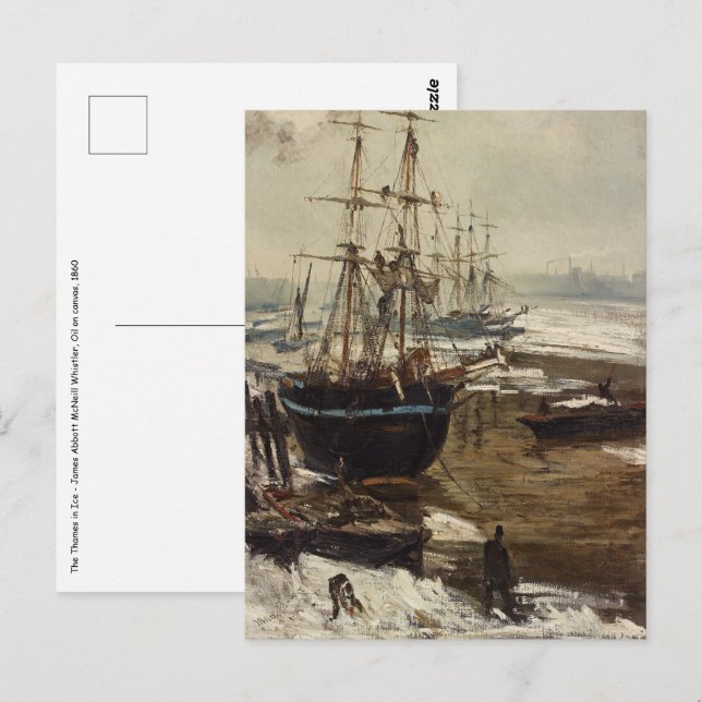James Whistler - The Thames in Ice Postcard (Front/Back)