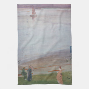 James Whistler - Variations in Violet and Green Kitchen Towel