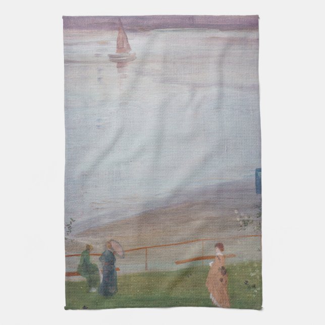 James Whistler - Variations in Violet and Green Kitchen Towel (Vertical)