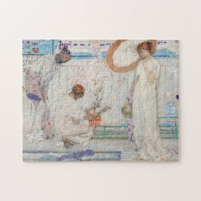 James Whistler - White Symphony, Three Girls Jigsaw Puzzle (Horizontal)