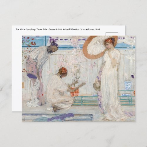 James Whistler _ White Symphony Three Girls Postcard