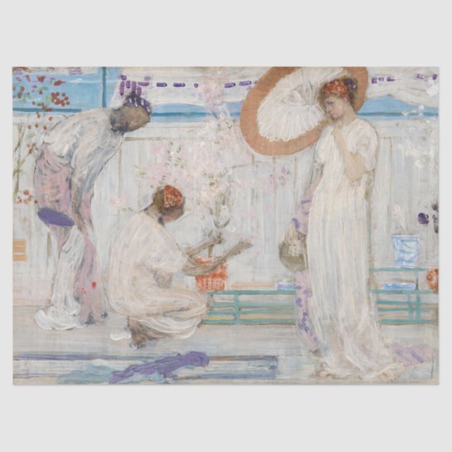 James Whistler - White Symphony, Three Girls Tissue Paper (Front)