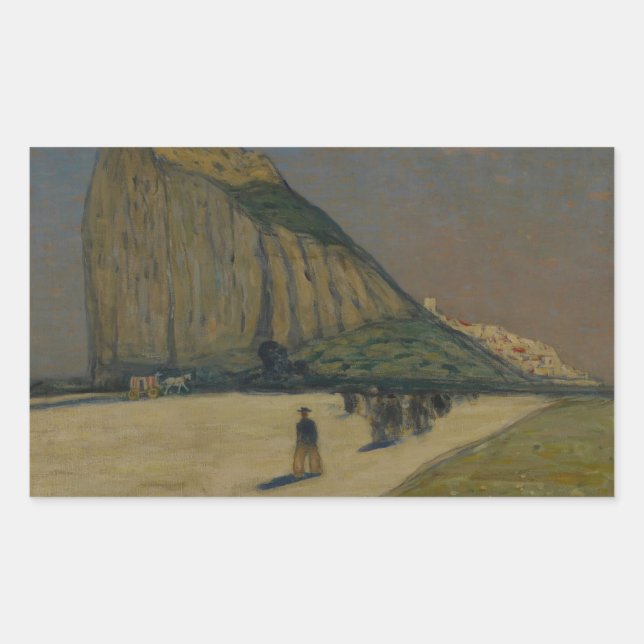 James Wilson Morrice - Gibraltar Rectangular Sticker (Front)
