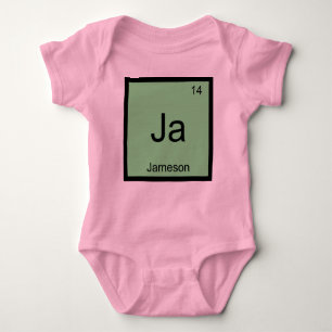 Jameson Name Chemistry Element Periodic Table Baby Bodysuit