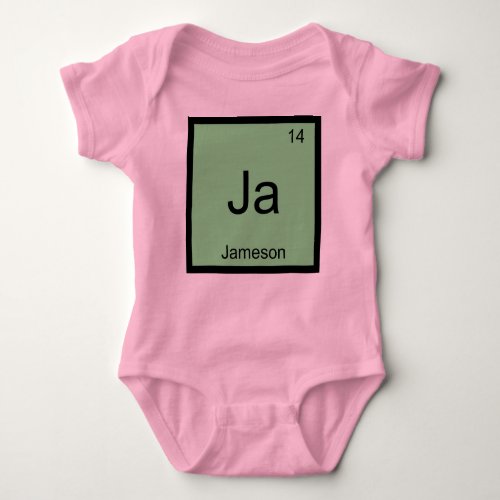 Jameson  Name Chemistry Element Periodic Table Baby Bodysuit