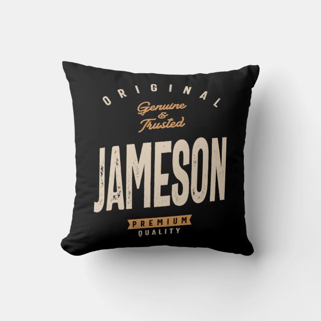 Jameson Personalized Name - Funny Jameson Throw Pillow (Front)