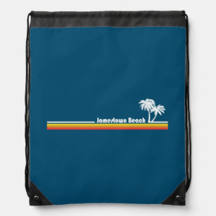 Jamestown Beach Virginia Drawstring Bag