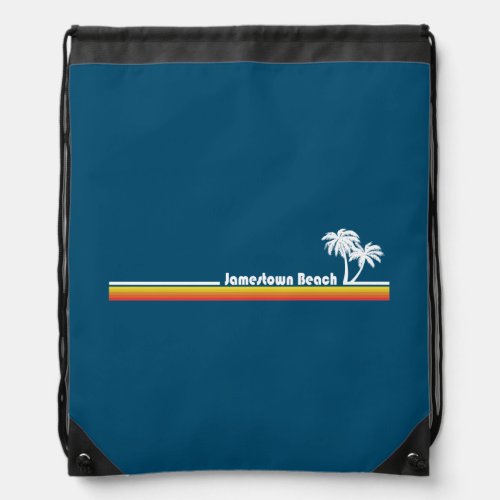 Jamestown Beach Virginia Drawstring Bag