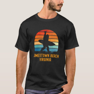 Jamestown Beach Virginia Sasquatch Souvenir T-Shirt