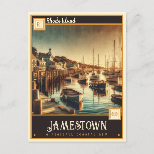 Jamestown, Rhode Island | Vintage Postcard (Front)