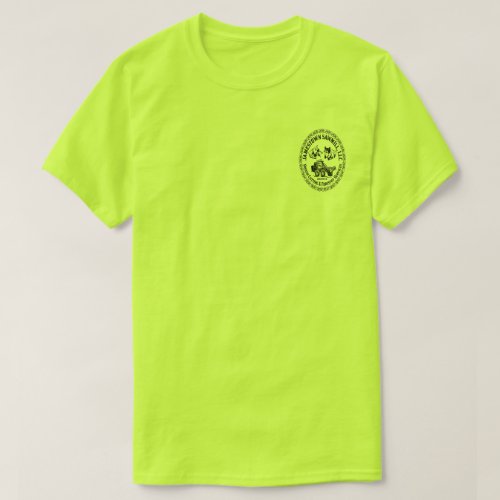 Jamestown Sawmill Logo_Chest SafetyGreen Men Basic T_Shirt