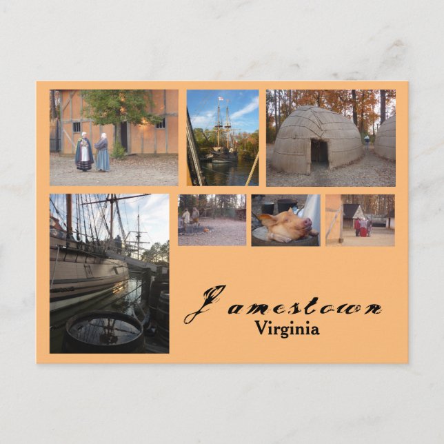 Jamestown (Virginia) Postcard (Front)