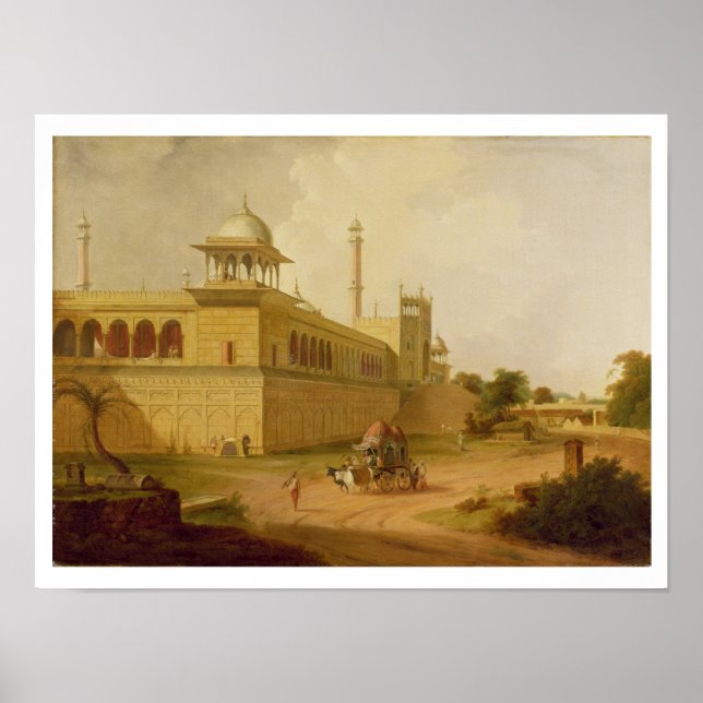 Jami Masjid, Delhi, 1811 (oil on canvas) Poster (Front)
