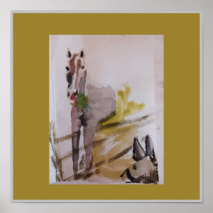 Jamie Baby racehorse mare meets Penelope Poster