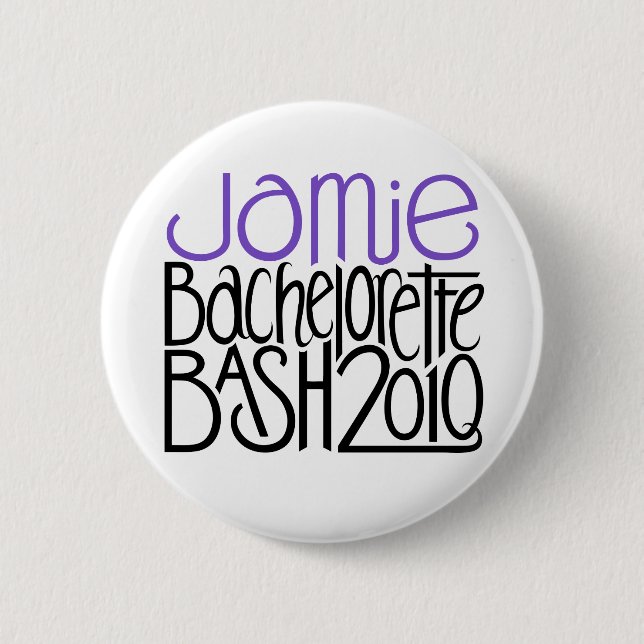 Jamie Bachelorette Bash 2010 Pinback Button (Front)