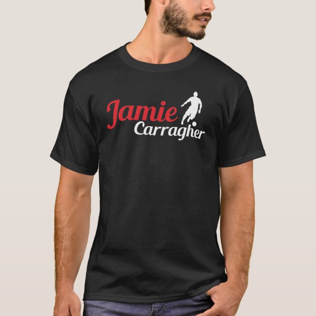 Jamie Carragher's Fans Black T-Shirt (Front)