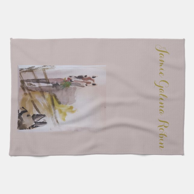 Jamie meets Penelope Kitchen Towel (Horizontal)