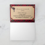 jamie &amp; poppy tartan hunt note card