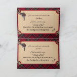 jamie &amp; poppy tartan hunt note card